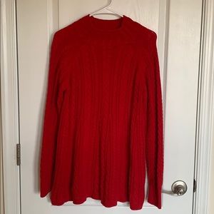 Detailed red sweater